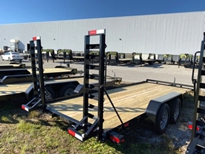 Car Hauler 18ft With Stand Up Loading Ramps